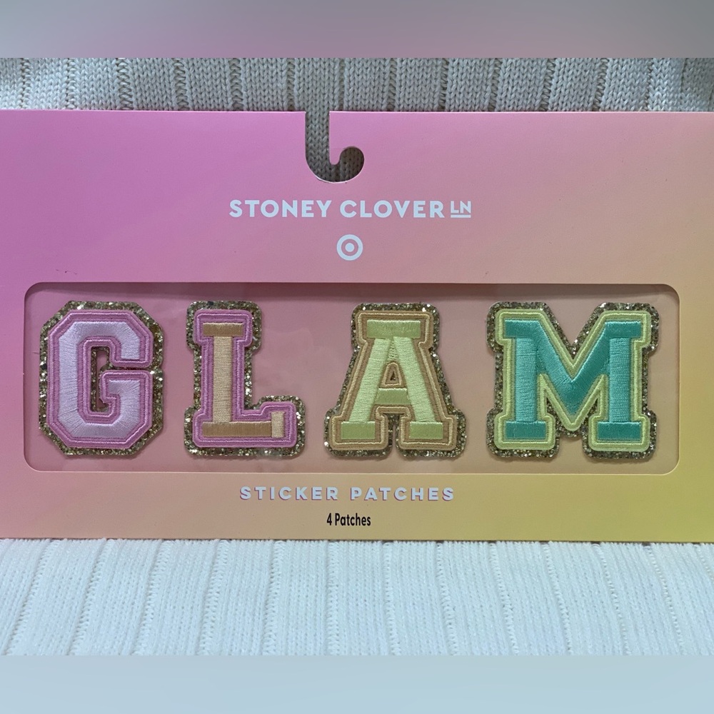 NWT Stoney Clover Lane x Target GLAM Letters Sticker Patches Limited Edition